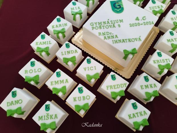 Tortičky na stužkovú slávnosť , torta, Torty - škola, stužková, Kadanka, 3