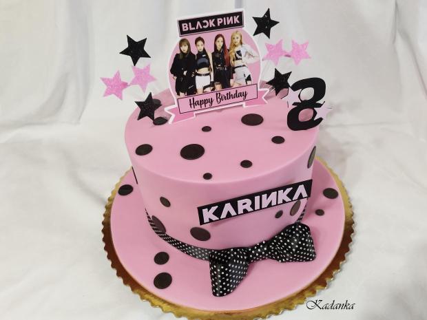 Pre Karinku BLACKPINK❤, torta, Torty pre dievčatá, Kadanka, 3