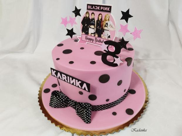 Pre Karinku BLACKPINK❤, torta, Torty pre dievčatá, Kadanka, 4