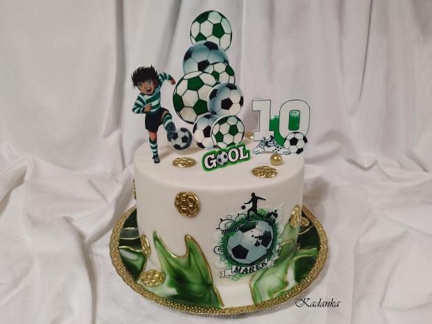 Futbalová tortička pre Mareka❤, torta, Športové torty, Kadanka, 3