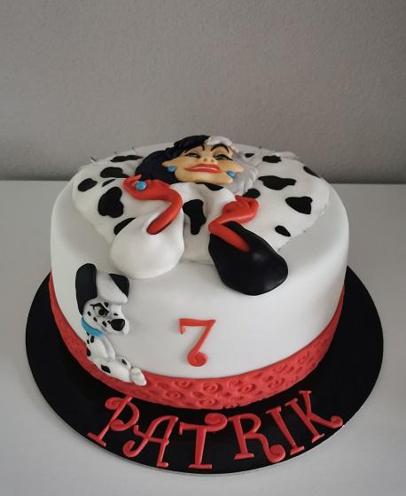 Cruella zo 101 dalmatíncov, torta, Rozprávkové torty Cruella zo 101 dalmatíncov, torta, Rozprávkové torty, zinka16, 3