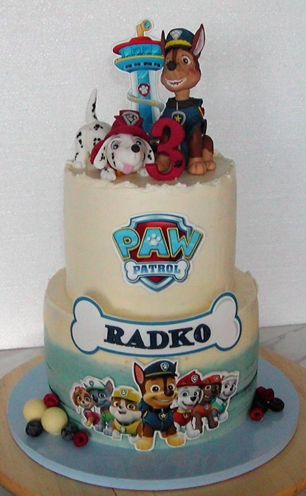 Labková patrola pre Radka, torta, Rozprávkové torty, babina 555, 2