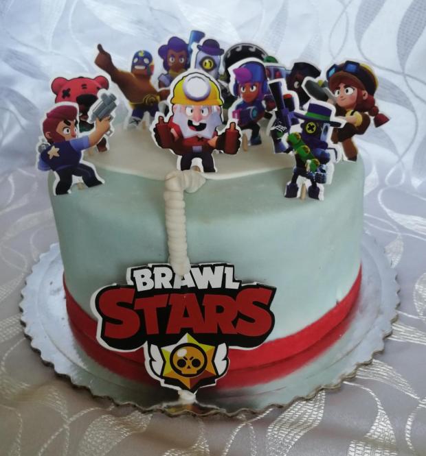 Brawl stars, torta, Ostané torty pre deti, Mariolka, 1