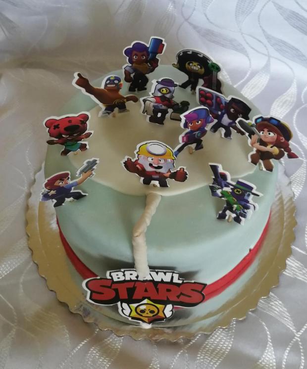 Brawl stars, torta, Ostané torty pre deti, Mariolka, 2