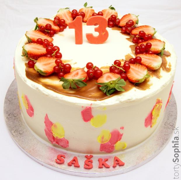 K narodeninám, torta, Torty pre dievčatá, tortysophia.sk, 1