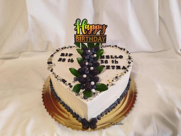 Krémové srdiečko k narodeninám do daru na želanie😉, torta, Narodeninové torty, Kadanka, 4