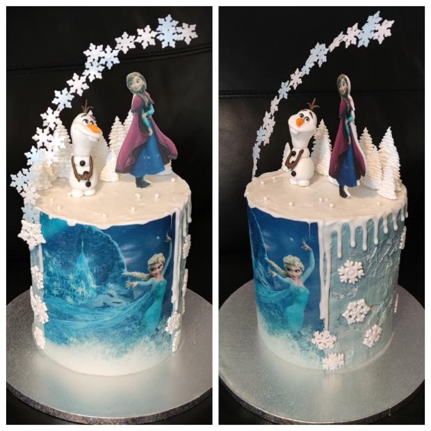 Frozen s vločkami, torta, Rozprávkové torty, KSlavka, 1