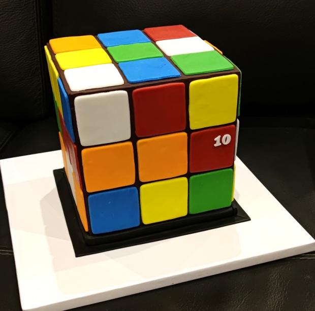 Rubikova kocka2, torta, Torty pre deti, KSlavka, 1