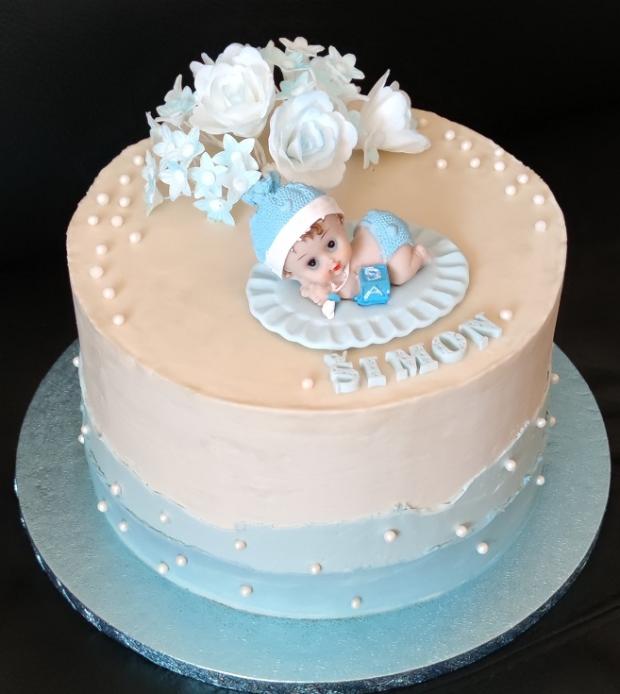 krstinová pre Šimonka, torta, Torty na krstiny, KSlavka, 1