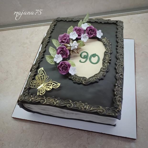 kniha k narodeninám pre pána, torta, Narodeninové torty, majana75, 1