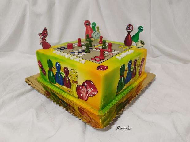 "Človeče nehnevaj sa !" , torta, Torty pre deti, Kadanka, 1