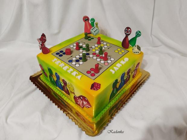 "Človeče nehnevaj sa !" , torta, Torty pre deti, Kadanka, 2