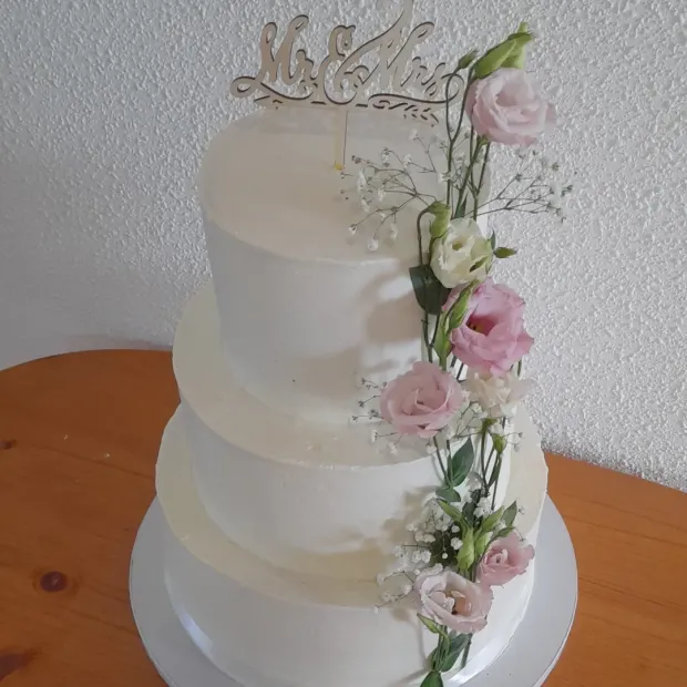 Poschodová svadobná torta, torta, Svadobné torty, Obertová Mária, 1