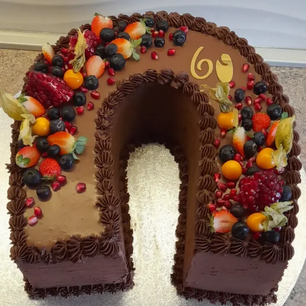 Čokoládová torta - podkova, torta, Narodeninové torty, Obertová Mária, 1