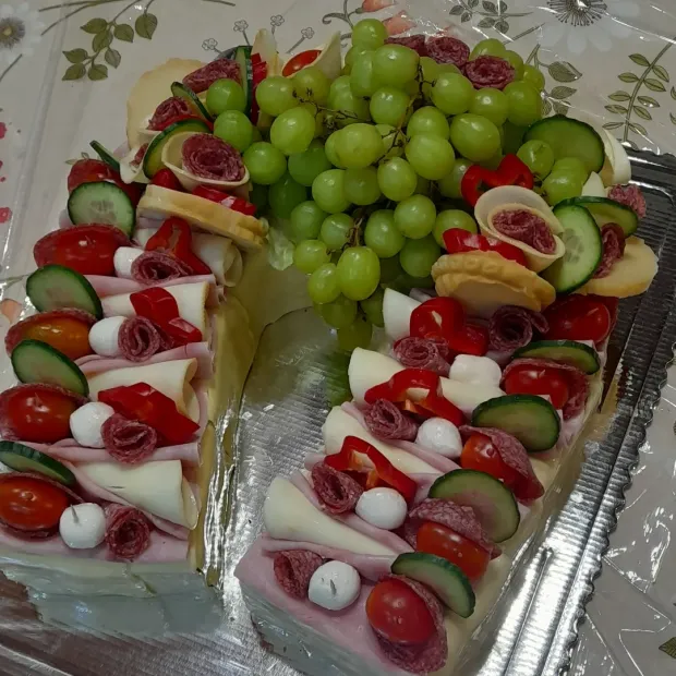 Slaná torta - podkova, torta, Slané torty, Obertová Mária, 1