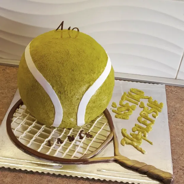 Torta - tenisová raketa a loptička, torta, Narodeninové torty, Obertová Mária, 1