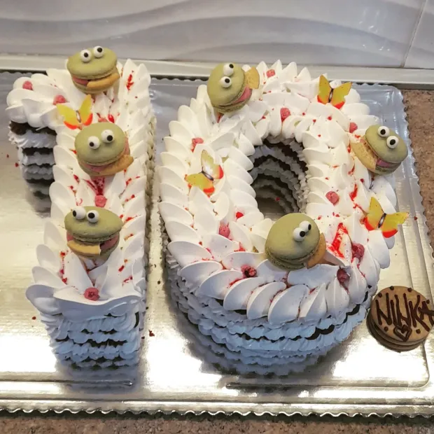 Penová číslicová torta - 10. narodeniny, torta, Torty pre deti, Obertová Mária, 1