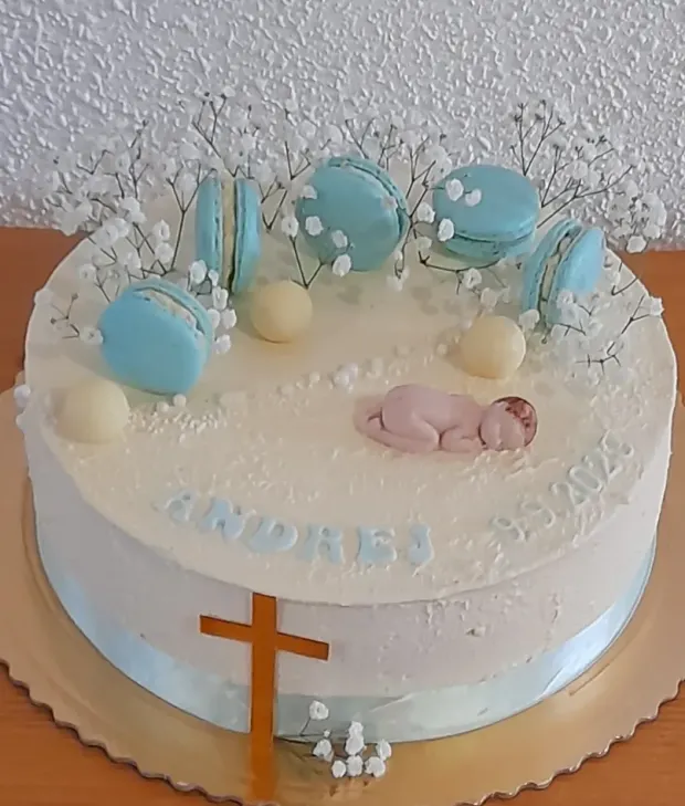 Krstinová torta pre chlapčeka, torta, Torty na krstiny, Obertová Mária, 1