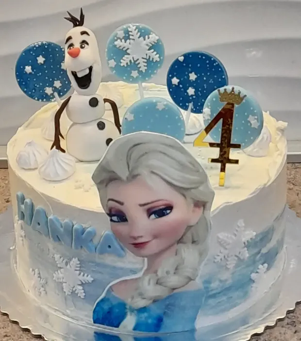 Frozen torta, torta, Rozprávkové torty, Obertová Mária, 1