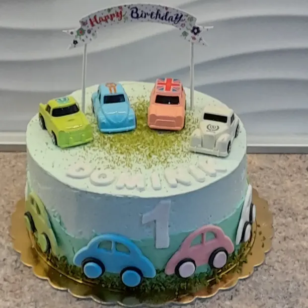 Autíčka - detská narodeninová torta, torta, Torty autíčka, vláčiky, Obertová Mária, 1