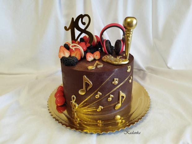 Čokoládová torta pre milovníka hudby