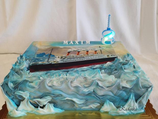 Titanic pre Maximka❤, torta, Torty autíčka, vláčiky, Kadanka, 3