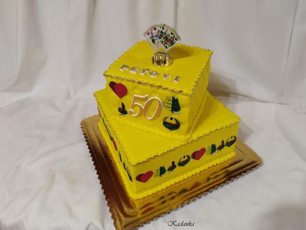 Oslávencovi do klubu mariášistov kartárska tortička k výročiu❤, torta, Narodeninové torty, Kadanka, 3