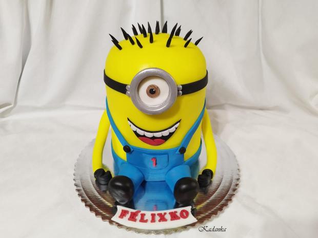 Tortička Mimoň Stuart❤, torta, Rozprávkové torty, Kadanka, 3