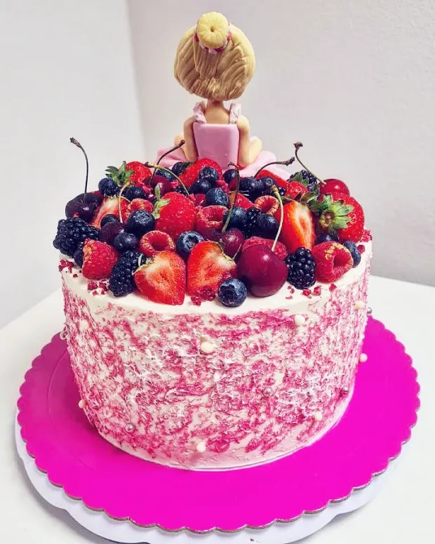 Torta pre malú oslávenkyňu , torta, Torty pre dievčatá, Radosť_piecť_radosť_jesť, 2