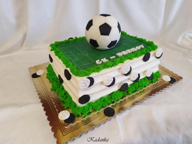 Futbalové ihrisko s futbalovou loptou , torta, Športové torty, Kadanka, 3