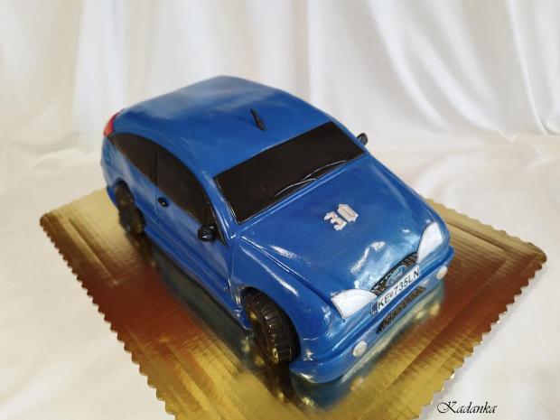 Ford Focus ST - na želanie pre pána😉, torta, Narodeninové torty, Kadanka, 1