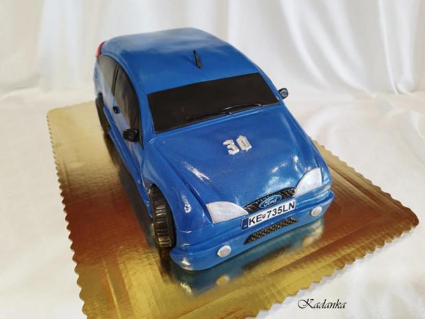 Ford Focus ST - na želanie pre pána😉, torta, Narodeninové torty, Kadanka, 2