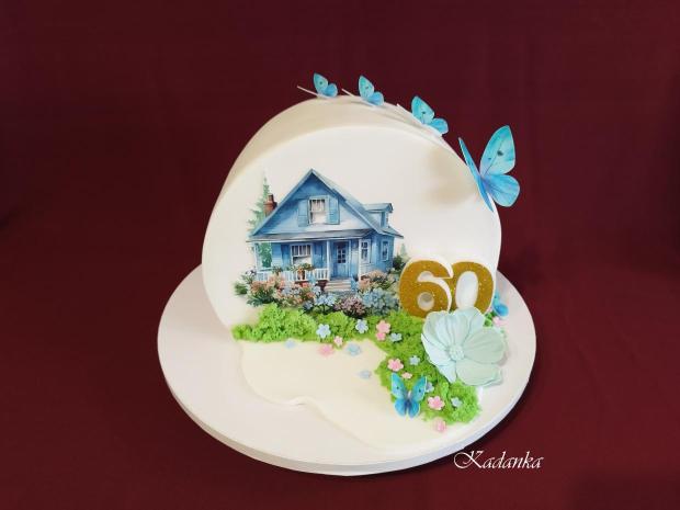 Cake top forward - obrátená torta domček❤, torta, Netradičné torty, Kadanka, 1