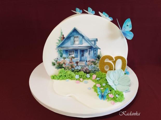 Cake top forward - obrátená torta domček❤, torta, Netradičné torty, Kadanka, 4