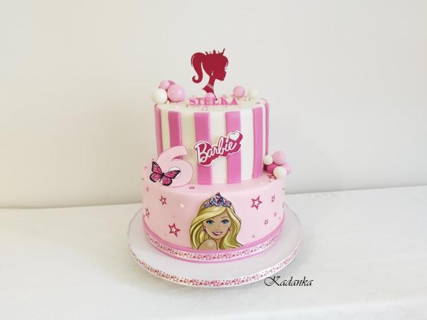 Barbie Bezlepková, bezmliečna tortička pre Stelku❤, torta, Torty pre dievčatá, Kadanka, 1
