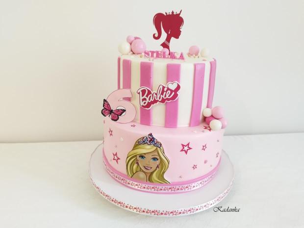 Barbie Bezlepková, bezmliečna tortička pre Stelku❤, torta, Torty pre dievčatá, Kadanka, 3