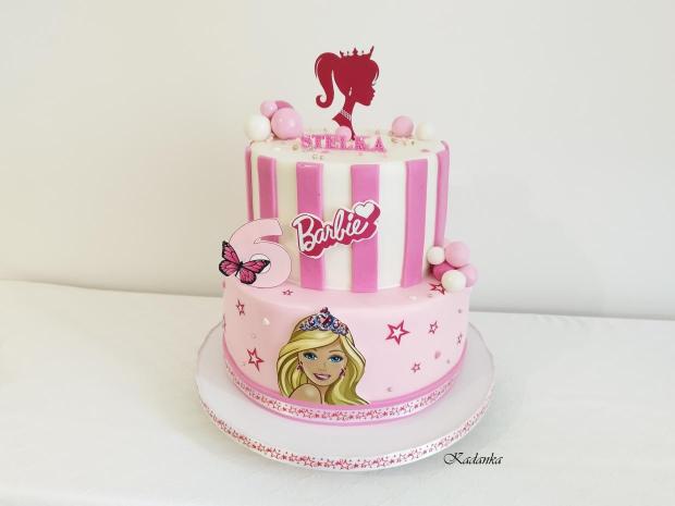 Barbie Bezlepková, bezmliečna tortička pre Stelku❤, torta, Torty pre dievčatá, Kadanka, 4