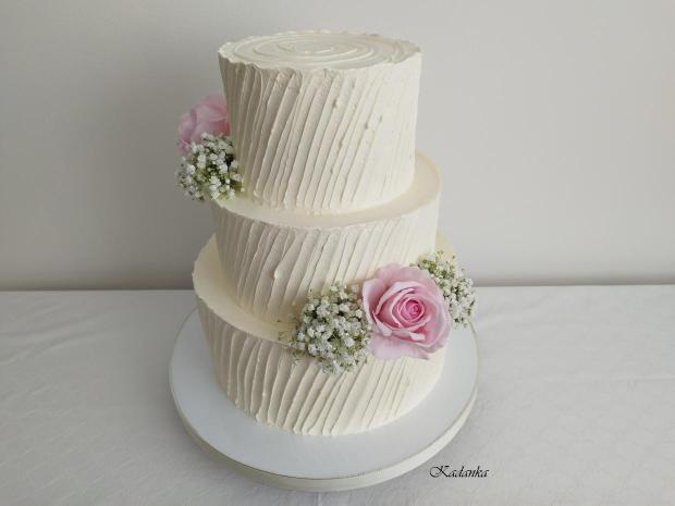 Svadobná krémová na želanie, torta, Svadobné torty, Kadanka, 2