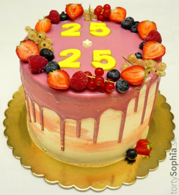Narodeninová torta s ovocím, torta, Narodeninové torty, tortysophia.sk, 1