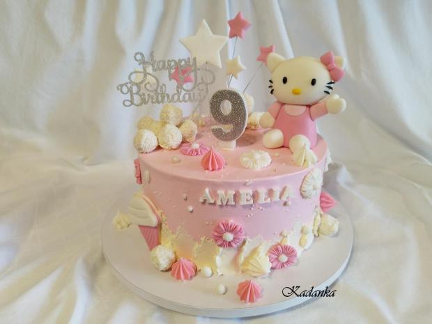Hello Kitty pre Améliu, torta, Torty pre dievčatá, Kadanka, 2