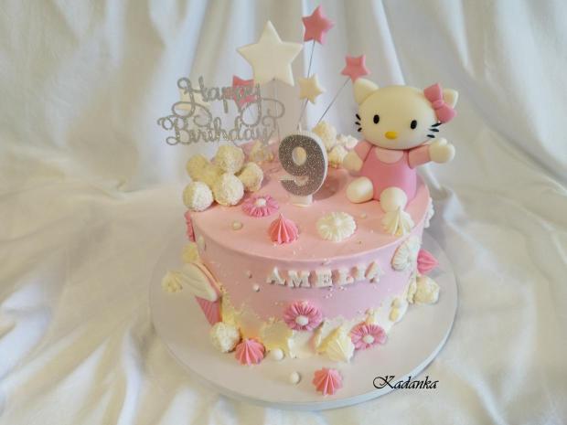 Hello Kitty pre Améliu, torta, Torty pre dievčatá, Kadanka, 3