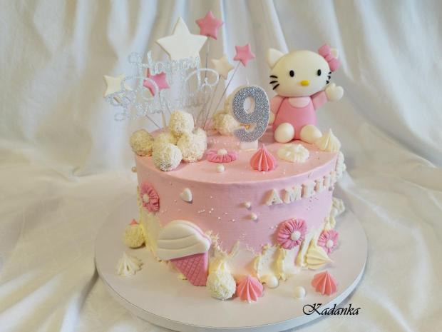 Hello Kitty pre Améliu, torta, Torty pre dievčatá, Kadanka, 1