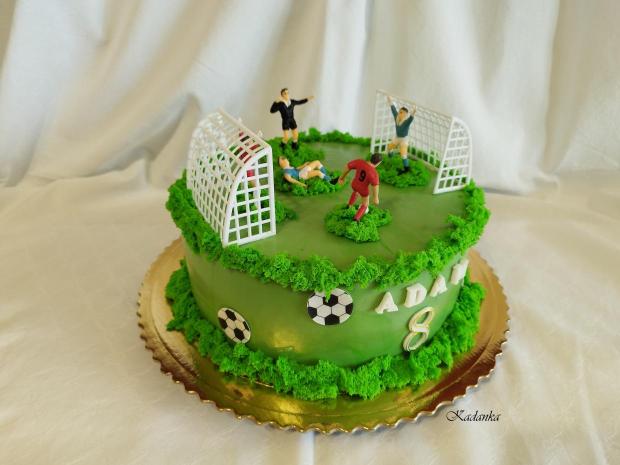„Futbalová torta“ pre Adamka na želanie, torta, Športové torty, Kadanka, 2