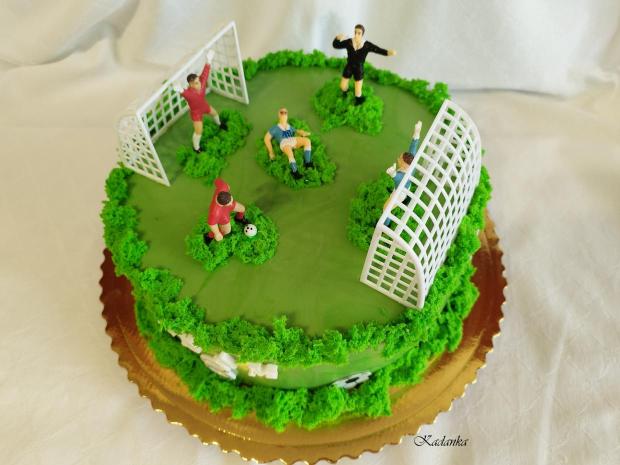 „Futbalová torta“ pre Adamka na želanie, torta, Športové torty, Kadanka, 3