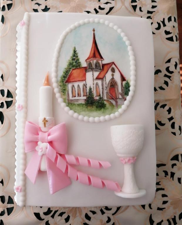 1. sv. prijímanie, torta, Torty na cirkevné sviatky, Zuzana Benedekova, 1
