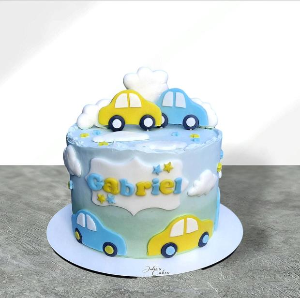 Detská torta s autíčkami 🎂🚗, torta, Torty autíčka, vláčiky, Julie's Cakes, 1