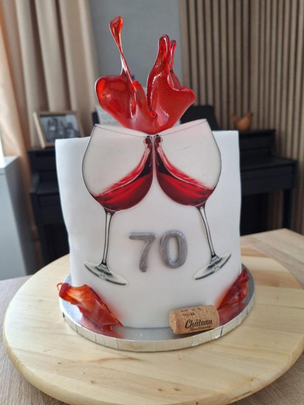 Narodenínová s vínom, torta, Narodeninové torty, mary_cake, 1