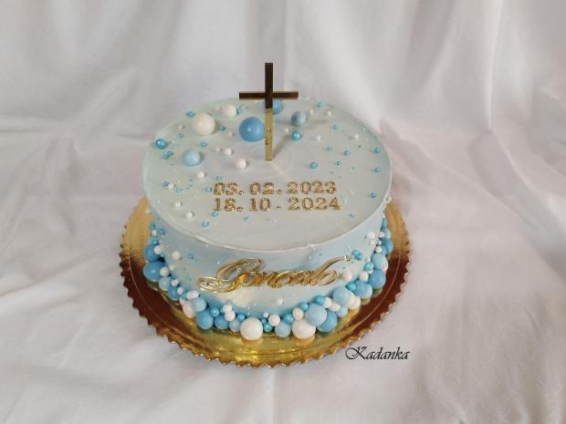 Na krstiny krémová tortička, torta, Torty na krstiny, Kadanka, 3
