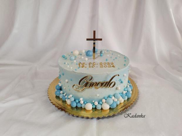 Na krstiny krémová tortička, torta, Torty na krstiny, Kadanka, 1