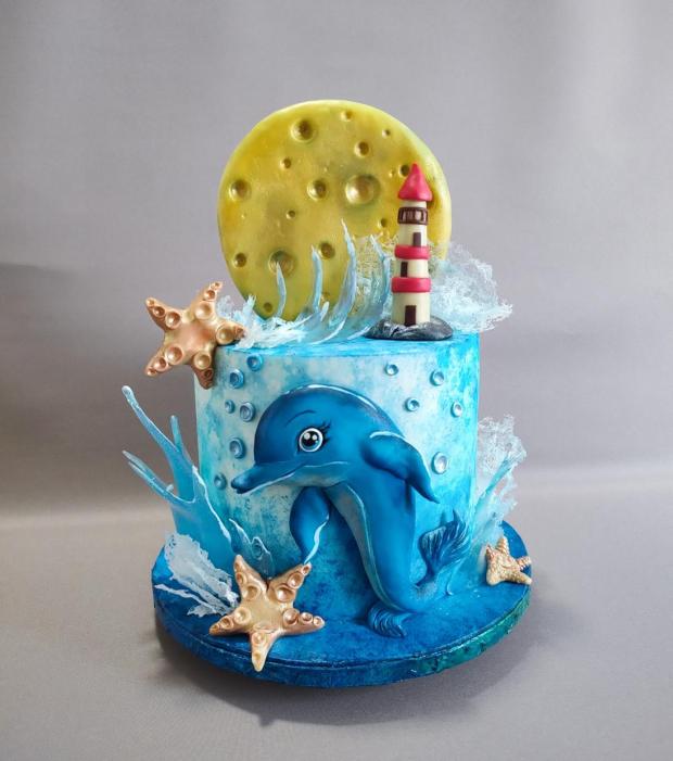Delfín, torta, Torty so zvieratkami, Mischell, 1